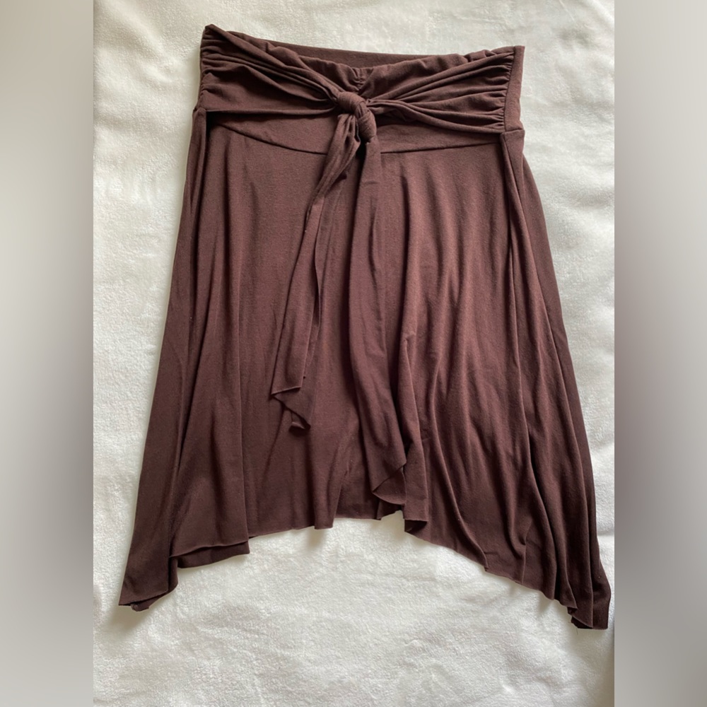 Copper Key Brown Flowy Skirt